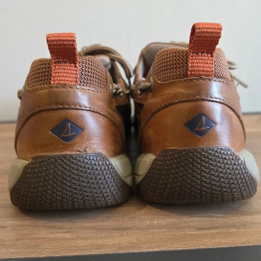 Sperry Sea Kite Sport Moc Boat Shoes Men 10M Light Brown Leather Lace Up